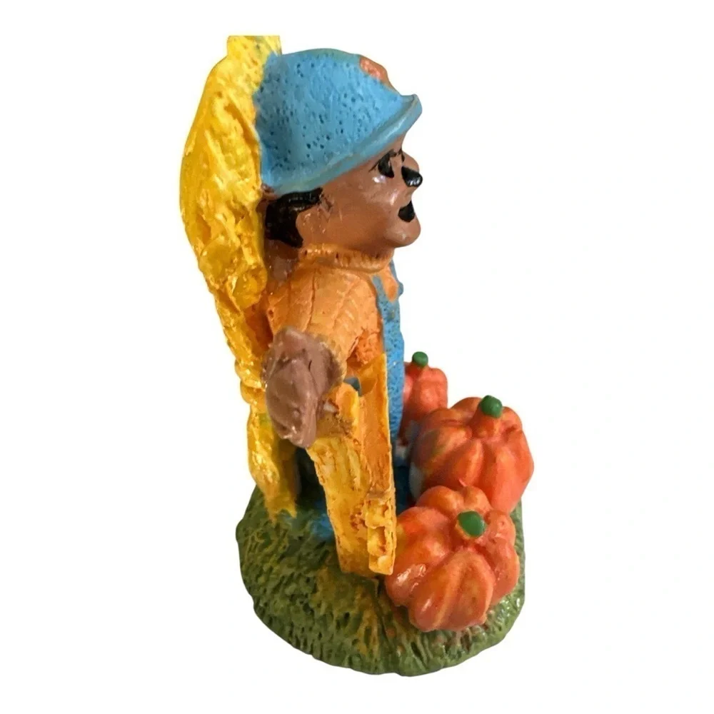 Vintage Halloween Figurine Trio with Pumpkins